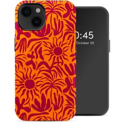 Selencia Vivid Tough Back Cover mit MagSafe für das iPhone 14 - Tropical Vibes Apricot