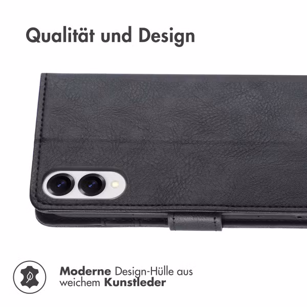 imoshion Luxuriöse Klapphülle Samsung Galaxy S25 Edge - Schwarz