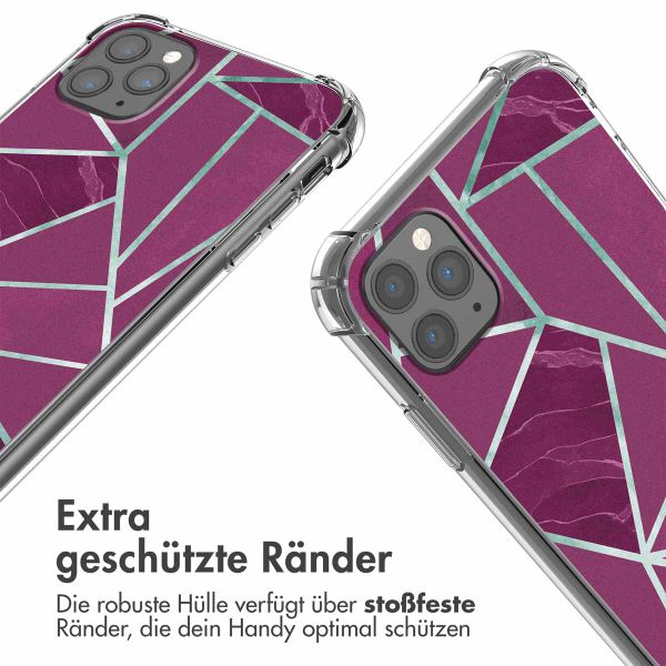 imoshion Design Hülle mit Band für das iPhone 11 Pro Max - Bordeaux Graphic