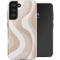 Selencia Vivid Back Cover Samsung Galaxy S21 FE - Desert Waves Beige