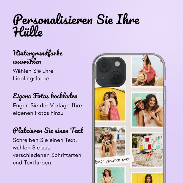 Personalisierte Hülle mit Filmrolle N°3 iPhone 13 - Transparent