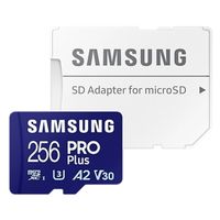 Samsung PRO Plus microSD 2023 - 256GB - Inklusive SD-Adapter - UHS-I/U3/Full HD/4K UHD