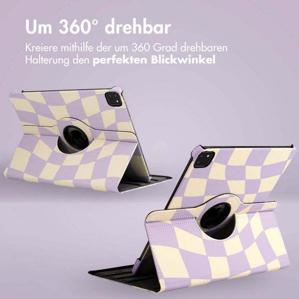 imoshion 360° drehbare Design Klapphülle für das iPad Pro 12.9 (2018 / 2020 / 2021 / 2022) - Dancing Cubes