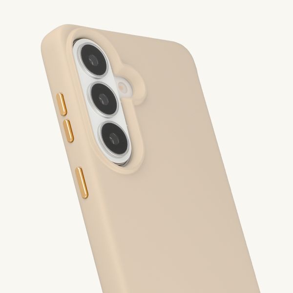 Selencia Rivièra Backcover mit MagSafe mit abnehmbaren Haken Samsung Galaxy S26 - Milky Latte