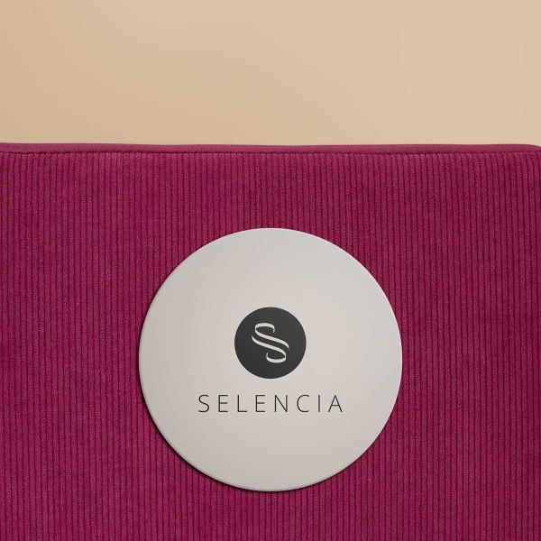 Selencia Cord Laptop Hülle 13-14 Zoll - Laptop Sleeve - Dark Rose