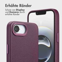 Accezz 2-in-1 Klapphülle aus Leder mit MagSafe Apple iPhone 16e - Heath Purple