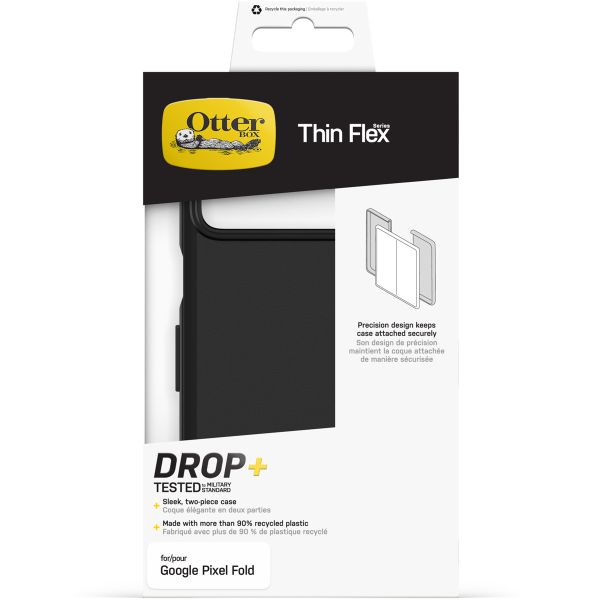 OtterBox Thin Flex Back Cover für das Google Pixel Fold - Schwarz