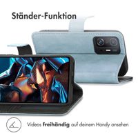 imoshion Luxuriöse Klapphülle Xiaomi Poco X5 Pro 5G - Hellblau