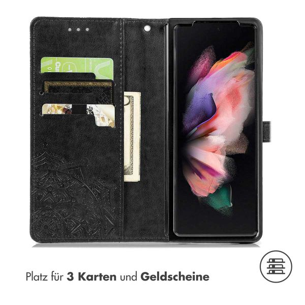 imoshion Mandala Klapphülle für das Samsung Galaxy Z Fold 5 - Schwarz