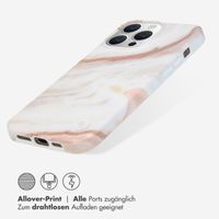 Selencia Aurora Fashion Back Case für das iPhone 15 Pro Max - Strapazierfähige Hülle - 100% recycelt - Weißer Marmor