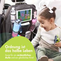 imoshion Autositz Organizer für Kinder – 9 Fächer - Inklusive Tablet-Halter – Schwarz