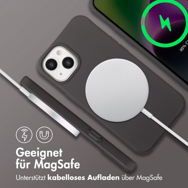 imoshion Color Backcover mit abnehmbarem Handykette und MagSafe Apple iPhone 14 - Black Coffee