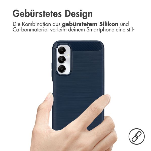 imoshion Brushed Back Cover für das Samsung Galaxy A05s - Dunkelblau