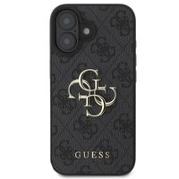 Guess 4G Metal Logo Back Cover Apple iPhone 16 - Schwarz