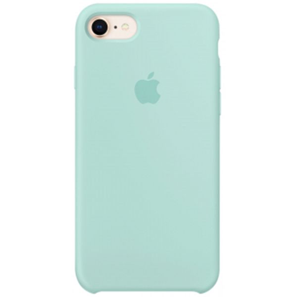 Apple Silikon-Case für das iPhone SE (2022 / 2020) / 8 / 7 - Marine Green