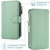 imoshion Luxuriöse Portemonnaie-Klapphülle iPhone 12 (Pro) - Grün