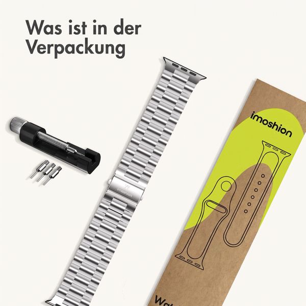 imoshion Edelstahlarmband für Apple Watch | 44/45/46/49 mm - Silber