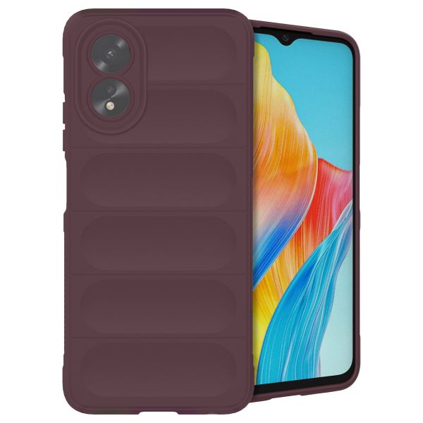 imoshion EasyGrip Back Cover für das Oppo A18 / Oppo A38 - Aubergine