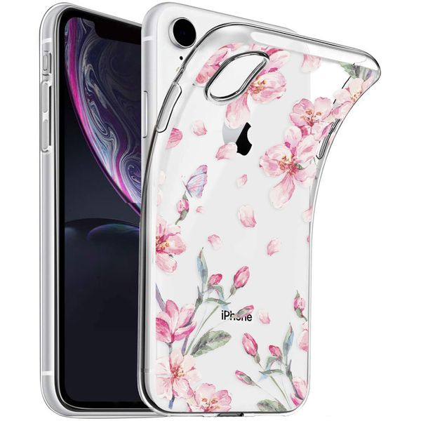 imoshion Design Hülle iPhone Xr - Blume - Rosa