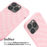 imoshion Silikonhülle design mit Band für das iPhone 13 Pro - Retro Pink