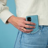 imoshion Luxuriöse Klapphülle Hellblau OnePlus 8