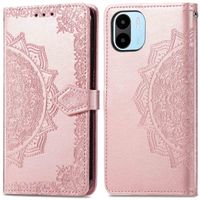 imoshion Mandala Klapphülle für das Xiaomi Redmi A1 / A2 - Rose Gold