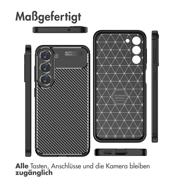 imoshion Carbon-Hülle für das Samsung Galaxy S23 Plus - Schwarz