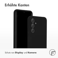 Accezz Liquid Silikoncase für das Samsung Galaxy A55 - Schwarz