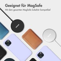 Accezz Liquid Silikoncase mit MagSafe für das iPhone 16 - Violett