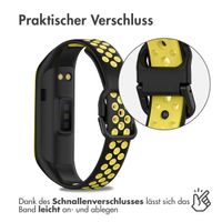 imoshion Silikonband Sport für das Samsung Galaxy Fit 2 - Schwarz / Gelb