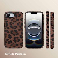 Selencia Sabi Backcover Leopardenmuster mit MagSafe Apple iPhone 16e - Mocha Brown