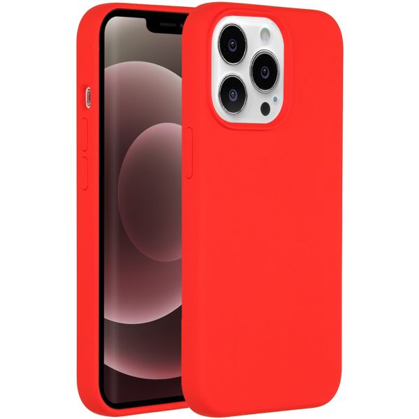 Accezz Liquid Silikoncase iPhone 13 Pro Max - Rot