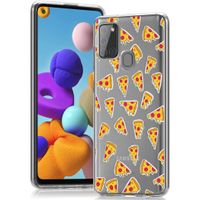 imoshion Design Hülle für das Samsung Galaxy A21s - Pizza - Gelb