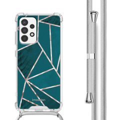 imoshion Design Hülle mit Band Samsung Galaxy A53 - Petrol Green Graphic
