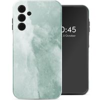 Selencia Vivid Backcover Samsung Galaxy A15 (5G/4G) - Marble Grayed Jade