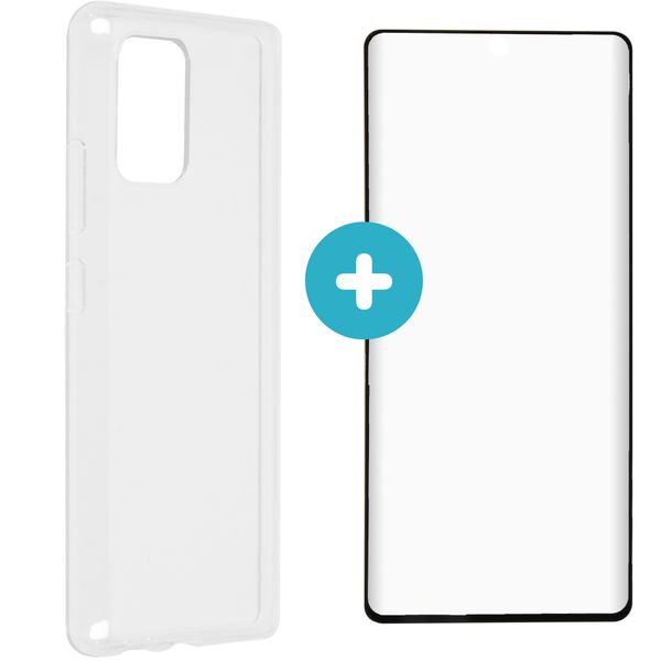 imoshion Softcase Cover + Glas Screen Protector Galaxy S10 Lite