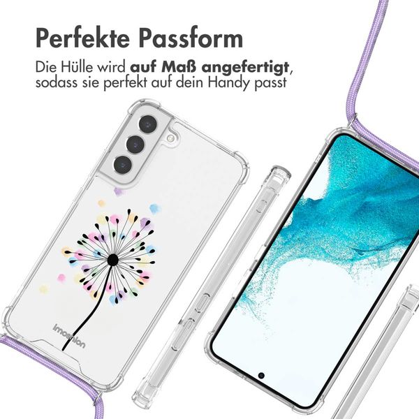 imoshion Design Hülle mit Band Samsung Galaxy S22 Plus - Sandstone Dandelion