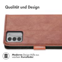 imoshion Luxuriöse Klapphülle Nokia G42 - Braun