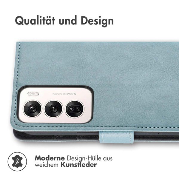 imoshion Luxuriöse Klapphülle Oppo Reno 12 - Hellblau