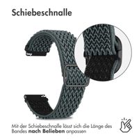 imoshion Elastisches Nylonarmband -   Universelle 18 mm Anschluss - Hellgrau