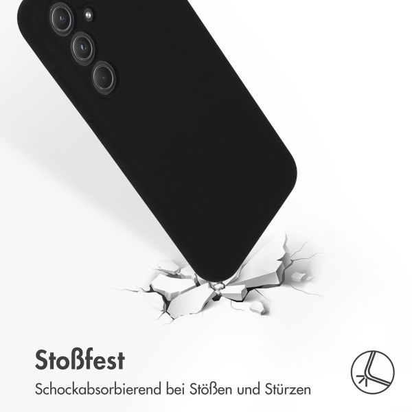 Accezz Liquid Silikoncase Samsung Galaxy A55 - Schwarz