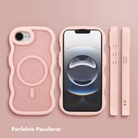 Selencia Wavy Backcover mit MagSafe Apple iPhone 16e - Soft Pink