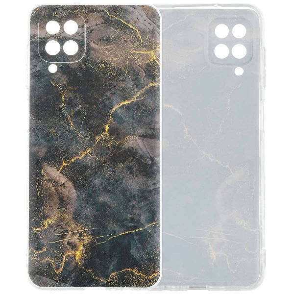 imoshion Design Hülle Samsung Galaxy A12 - Black Marble