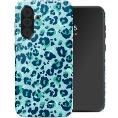 Selencia Vivid Tough Back Cover für das Samsung Galaxy A36 / A56 - Wild Spots Light Blue