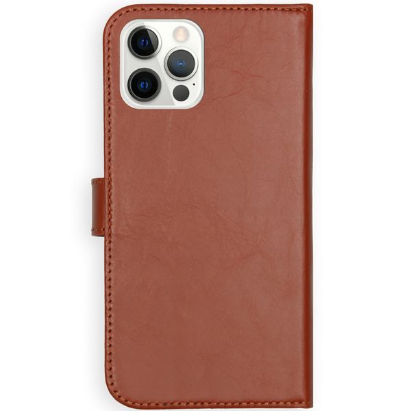 Selencia Echtleder Klapphülle Apple iPhone 12 (Pro) - Hellbraun