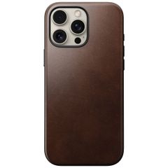 Nomad Modern Horween Leather Case für das iPhone 16 Pro Max - Rustic Brown