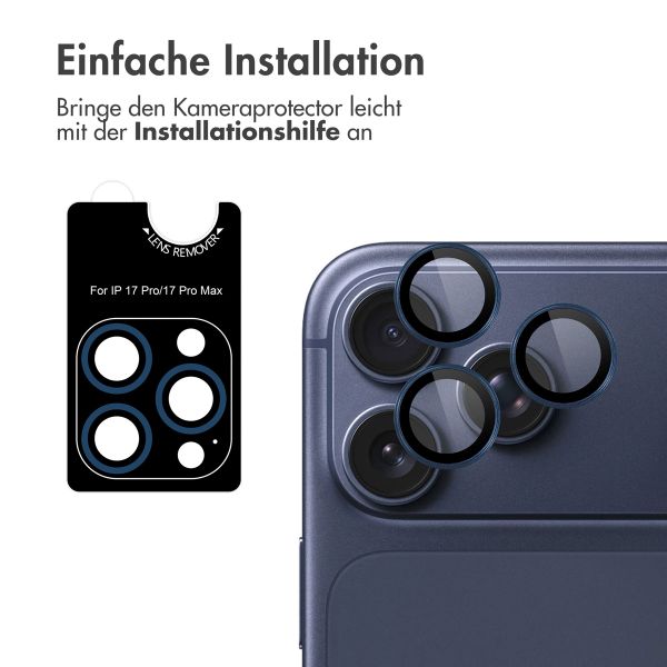 imoshion 2er Pack Kameraobjektivschutz für das Apple iPhone 17 Pro / 17 Pro Max - Dunkelblau