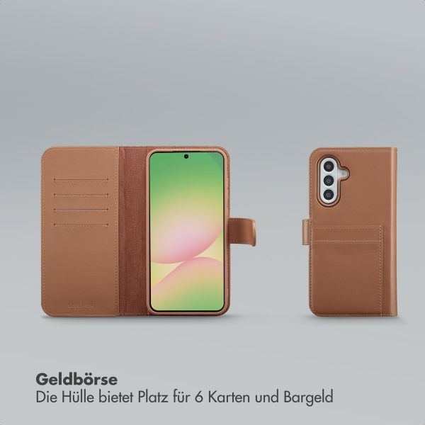 Selencia Olyn Abnehmbare Bookcase mit MagSafe Samsung Galaxy A56 - Braun