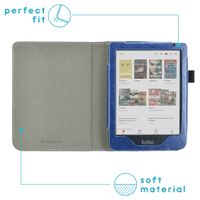 imoshion Vegan Leather Klapphülle Kobo Clara Colour / BW - Dunkelblau