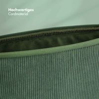 Selencia Cord Laptop Hülle 15-16 Zoll - Laptop Sleeve - Sage Green